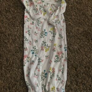 Carter's White and Pink Floral Sleep Sack Pajamas
